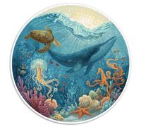 1000 Piece Jigsaw Puzzle Adults Underwater World Relaxing Challenge Stunning Ocean Scene with Fish Turtles And Shipwrecks Perfect for Gifting And Leisure Time