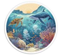 1000 Piece Jigsaw Puzzle Adults Underwater World Relaxing Challenge Stunning Ocean Scene with Fish Turtles And Shipwrecks Perfect for Gifting And Leisure Time