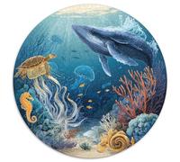 1000 Piece Jigsaw Puzzle Adults Underwater World Relaxing Challenge Stunning Ocean Scene with Fish Turtles And Shipwrecks Perfect for Gifting And Leisure Time
