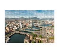 1000 Piece Jigsaw Puzzle Aerial View On River And Buildings In City Center Of Belfast Northern Home Decoration Puzzle Printing Puzzles For Adults Educational Games Intellectual Paintings Puzzle