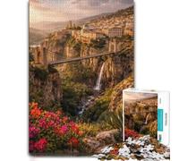 1000 Piece Jigsaw Puzzle, Algeria Constantine Cityscape with Bridge and
