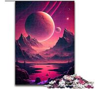1000 Piece Jigsaw Puzzle Alien Planet Landscape 1000Pc Adults Jigsaw Puzzle Family Interaction & Fun Gift, Vibrant Abstract Design (Size 50x75cm)