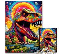 1000-Piece Jigsaw Puzzle Ancient Dinosaurs Jigsaw Puzzles Challenging Brain Teaser for Teenagers, Family Game Night Fun 26X38CM/10.23x14.96inch