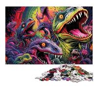 1000 Piece Jigsaw Puzzle Ancient Dinosaurs Puzzles for Adults Ideal for Lover, Perfect Christmas, New Year, Valentine's Gift 50x75CM/19.68x29.52inch