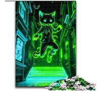 1000 Piece Jigsaw Puzzle Animal Neon Light Wooden Jigsaw Puzzles for Adults size 50x75cm for Home Decor, Ideal Christmas & New Year Gift for Teenagers