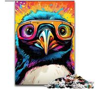 1000-Piece Jigsaw Puzzle Animal Penguins Jigsaw Puzzles Made of Wood, Relaxing Entertainment, Home Decor 1000pcs(50x75cm)