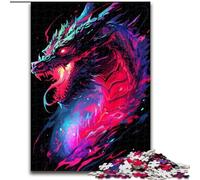 1000-Piece Jigsaw Puzzle Anime Art Dragon Puzzle 1000 Pieces Jigsaw Develops Hand-Eye Coordination Skills, Perfect for Birthday Gifts size 38x26cm
