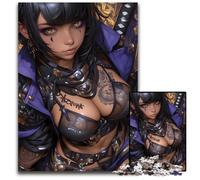 1000 Piece Jigsaw Puzzle Anime Female Warrior Impossible Jigsaw Puzzles for Adults Educational Brain Teaser Artistic Home Office Decor 14 Age 1000 PCS(75x50cm)