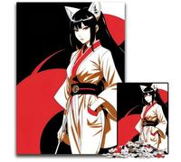 1000 Piece Jigsaw Puzzle Anime Fox Girl Paper Puzzles Home Activity for Holidays Birthdays And Family Game Nights 1000 PCS(38x26cm)