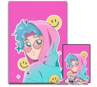 1000 Piece Jigsaw Puzzle Anime Girl Paper Jigsaw Puzzles Challenging Brain Teaser for Teenagers Family Game Night Fun 1000 PCS(38x26cm)