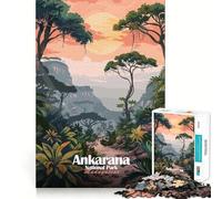 1000 Piece Jigsaw Puzzle Ankarana National Park Madagascar Illustration Precise Cut Art Brain Boosting Play Leisure Time Fun Xmas Decor Gift (38x26cm)