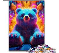 1000 Piece Jigsaw Puzzle Art Animal Bear JigsawPuzzle 1000 Pieces for Adults Family Interaction & Brain Challenge, Family Activity Challenge (Szie 26x38cm)