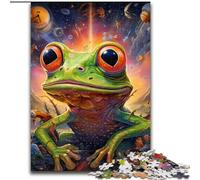 1000 Piece Jigsaw Puzzle Art Animal Frog Difficult Puzzles for Adults size 26x38cm Perfect for Family Fun, Party Games, Birthday Party Favors