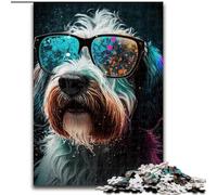 1000-Piece Jigsaw Puzzle Art Colourful Dogs Difficult Puzzles for Adults Perfect for Teenagers & Family Fun, for Birthdays (Size 50x75cm)