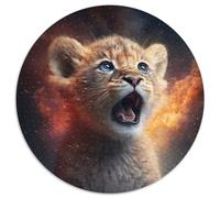 1000 Piece Jigsaw Puzzle Art Colourful Lions 1000 Piece Jigsaw Puzzles for Adults DIY Home Decor Brain Teaser Game for Teenagers 67.5x67.5 cm
