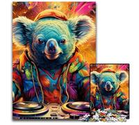 1000 Piece Jigsaw Puzzle Art Koalas Wooden Jigsaw Puzzles for Adults Brain Challenge Gift, Educational Activity for Teenagers 50x75CM/19.68x29.52inch