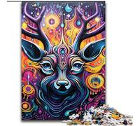 1000 Piece Jigsaw Puzzle Art Moose Puzzle Perfect for Teenagers, Family Bonding, Brain Teaser & DIY Home Decor Gift (size : 50x75cm)