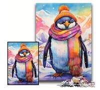 1000 Piece Jigsaw Puzzle Art Penguin Difficult Puzzles for Adults 50x75 cm Perfect for Birthday, Christmas