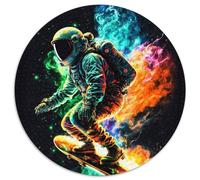 1000-Piece Jigsaw Puzzle Astro on Fire 1000 Piece Round Jigsaw Puzzles for Adults Brain Teaser, Adult Game, Family Interactive Activity 1000pcs (67.5x67.5cm)