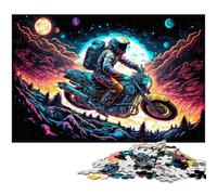 1000 Piece Jigsaw Puzzle Astronaut cardboard Jigsaw Puzzles Relax & Challenge, Colorful Home Decor Art, for Friends 26X38CM/10.23x14.96inch
