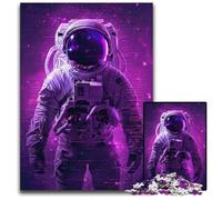 1000 Piece Jigsaw Puzzle Astronaut Cosmic GlitchPaper Jigsaw Puzzles for Adults Perfect DIY Art Decor Or Birthday Gift 1000 PCS(38x26cm)