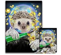 1000 Piece Jigsaw Puzzle Astronaut Hedgehog Challenging Puzzles for Teenagers & Teens Ideal Birthday 1000 PCS(75x50cm)