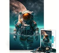 1000 Piece Jigsaw Puzzle Astronaut in The Ocean Clean Joint Game Brain Teasing Play Relax Play Time Birthday Fun Gift (50x75cm)