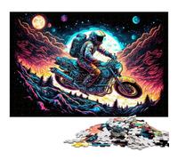 1000 Piece Jigsaw Puzzle Astronaut Jigsaw Puzzles Challenging Brain Teaser for Teenagers, Family Fun Interactive Game 50x75CM/19.68x29.52inch