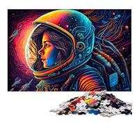 1000 Piece Jigsaw Puzzle Astronaut Jigsaw Puzzles Challenging Brain Teaser for Teenagers, Family Fun Interactive Game 50x75CM/19.68x29.52inch