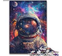 1000-Piece Jigsaw Puzzle Astronaut Jigsaw Puzzles Family Game Night Challenging And Rewarding Visual Experience (Size 50x75cm)
