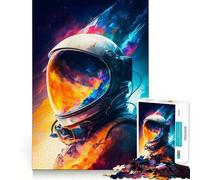 1000 Piece Jigsaw Puzzle Astronaut Reflections Precise Cut Art Brain Boosting Play Leisure Time Fun Xmas Decor Gift (38x52cm)
