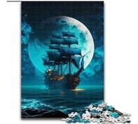 1000 Piece Jigsaw Puzzle Astronaut Ship Made of Wood, Making It A Great Gift for Family Fun 50x75cm Educational Toy for Teenagers, Home Office Decor