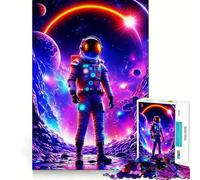 1000 Piece Jigsaw Puzzle Astronaut Space Traveler Clean Joint Game Brain Teasing Play Relax Play Time Birthday Fun Gift (50x75cm)
