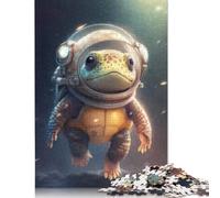 1000 Piece Jigsaw Puzzle Astronaut Space Turtle Square Puzzles for Adults, Woodenboard Puzzles Unique Challenge Games 1000pcs (75x50cm)