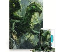 1000 Piece Jigsaw Puzzle Awakened Nature Dragon Precise Cut Art Brain Boosting Play Leisure Time Fun Xmas Decor Gift (50x75cm)