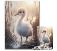 1000-Piece Jigsaw Puzzle Baby Crane Bird in Golden LightPuzzles for Adults Challenging Brain Teaser for Teenagers Family Fun Interactive Game 1000 PCS(75x50cm)