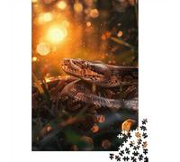 1000 Piece Jigsaw Puzzle, Ball Python Snake, 38x26cm/1000pcs, for Adults, Family Activity, Time Around The Table And Weekend Downtime