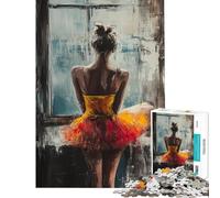 1000 Piece Jigsaw Puzzle Ballerina by The Window Puzzle For Teenagers Pattern Assembly Train Your Brain And Hands Gifts for Friends And Family (Size 38x52cm)
