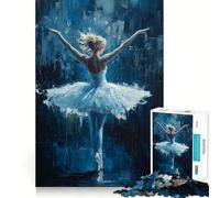 1000 Piece Jigsaw Puzzle Ballet Dancer Wall Art Perfect Edge Play Smart Challenge Fun Slow Play Fun Birthday Fun Gift (50x75cm)