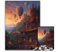 1000 Piece Jigsaw Puzzle Balloon Skies Impossible Jigsaw Puzzles for Adults Family Interactive Game Craft Gift with Colorful Artwork 1000 PCS(38x26cm)