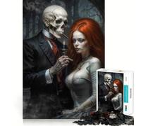 1000 Piece Jigsaw Puzzle Baron Samedi And His Wife Perfect Edge Play Smart Challenge Fun Slow Play Fun Birthday Fun Gift (38x26cm)