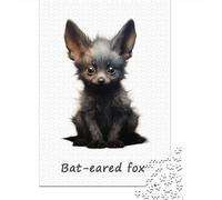 1000 Piece Jigsaw Puzzle, Bat Eared Fox, 52x38cm/1000pcs, for Adults, Indoor Puzzle Activity, Home Relaxation And Time at Home