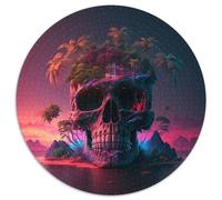 1000-Piece Jigsaw Puzzle Beach Skeleton Impossible Jigsaw Puzzles for Adults Challenging Brain Teaser for Teenagers, Family Game Night Fun 67.5x67.5cm