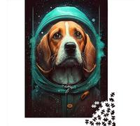 1000 Piece Jigsaw Puzzle Beagle Dog Jigsaws Puzzles Paper Puzzle Assembly Toy Family Interactive Game 1000pcs (38x26cm)