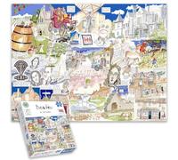 1000 Piece Jigsaw Puzzle Beaulieu New Forest in Hampshire By Tim Bulmer - For Adults, Large Puzzle Challenging To Complete But Fun And Humorous Size 66cm X 50cm