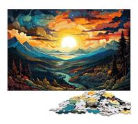 1000 Piece Jigsaw Puzzle Beautiful And Wonderful World Scenery Puzzle for Adults Wooden Jigsaw Puzzles Challenging Game 1000pcs(75x50cm)