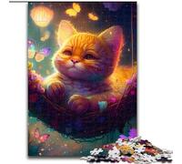 1000-Piece Jigsaw Puzzle Beautiful Garfield Cat cardboard Jigsaw size 26x38cm for Family And Friends, Suitable for Ages 14+