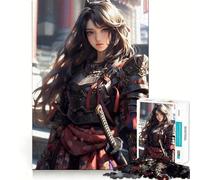 1000 Piece Jigsaw Puzzle Beautiful Samurai Maid Perfect Edge Play Smart Challenge Fun Slow Play Fun Birthday Fun Gift (38x26cm)