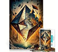 1000 Piece Jigsaw Puzzle Beautiful Surreal Chaos Perfect Edge Play Smart Challenge Fun Slow Play Fun Birthday Fun Gift (38x26cm)