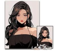 1000 Piece Jigsaw Puzzle Beautiful Woman Anime Challenging Puzzles for Teenagers & Teens Ideal Birthday 1000 PCS(75x50cm)